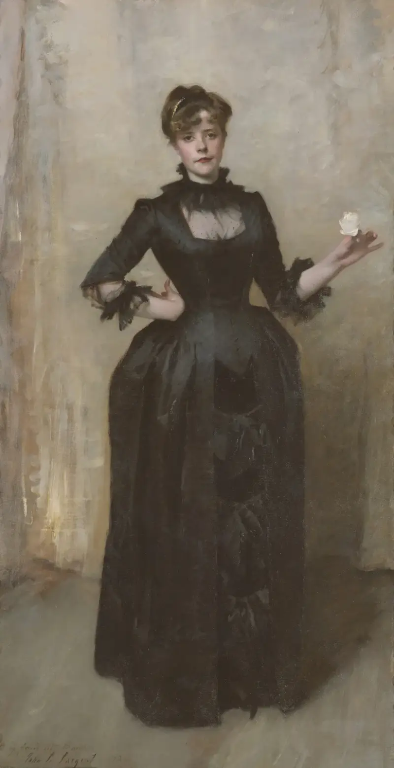 Dame mit der Rose von John Singer Sargent