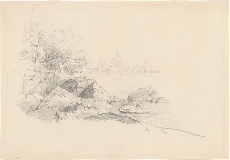 Jezerní břeh, John Singer Sargent