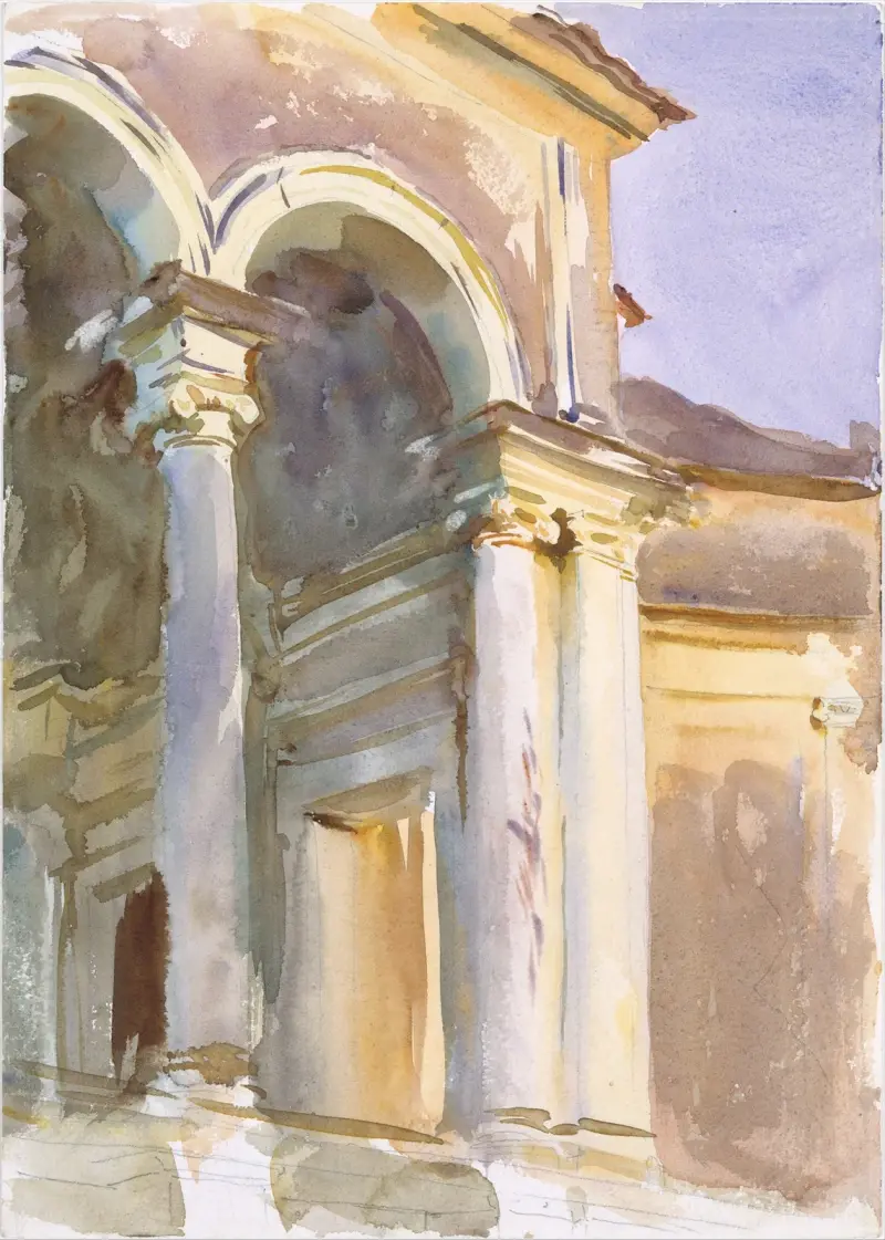 Loggia, Villa Giulia, Rom von John Singer Sargent