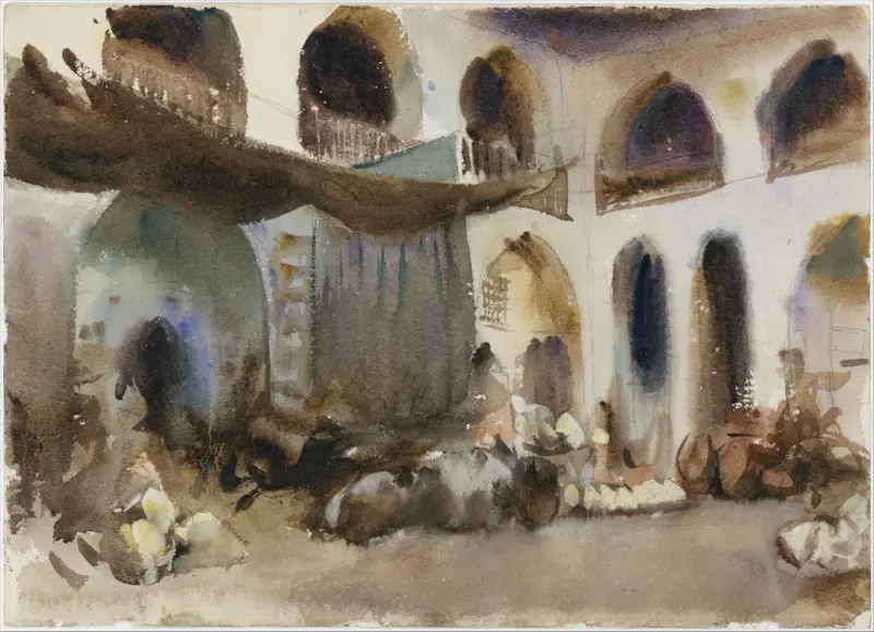Tržiště, John Singer Sargent