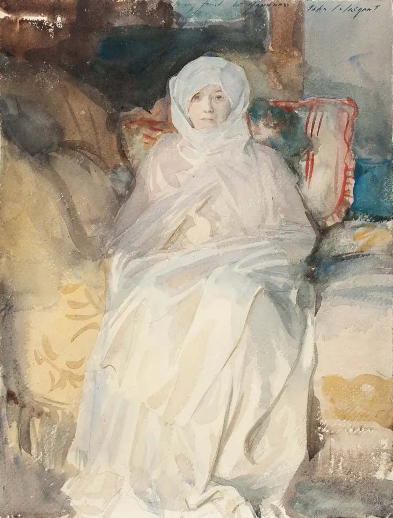 Mrs. Gardner in Weiß von John Singer Sargent