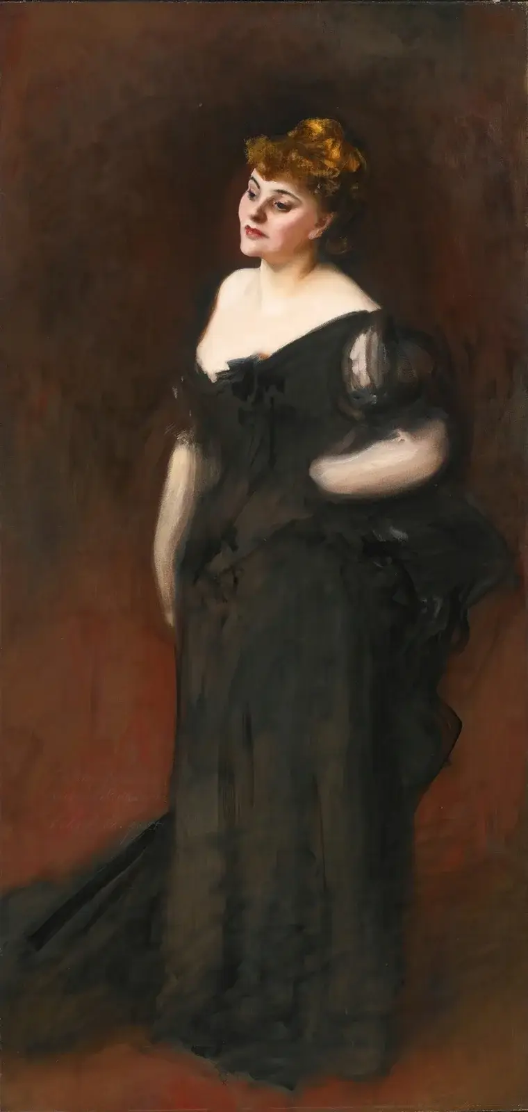Mrs. Harry Vane Milbank (c 1883-84) av John Singer Sargent