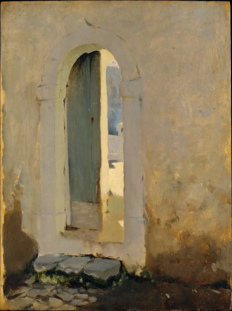 Offene Türöffnung, Marokko von John Singer Sargent