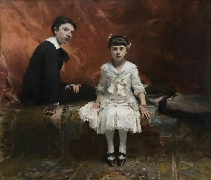 Portrait of Édouard and Marie-Louise Pailleron av John Singer Sargent