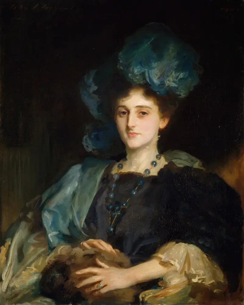 Portrait Of Miss Katherine Elizabeth Lewis av John Singer Sargent