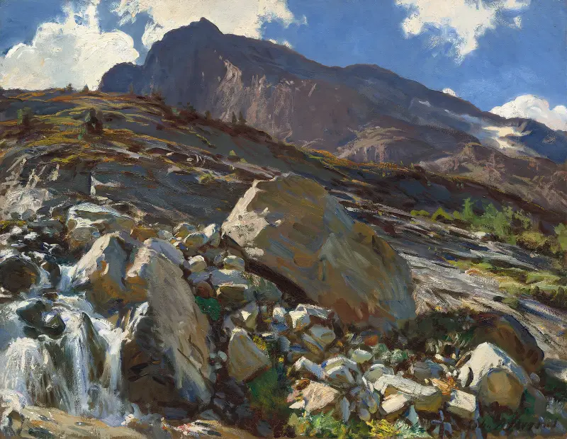 Simplonský průsmyk, John Singer Sargent