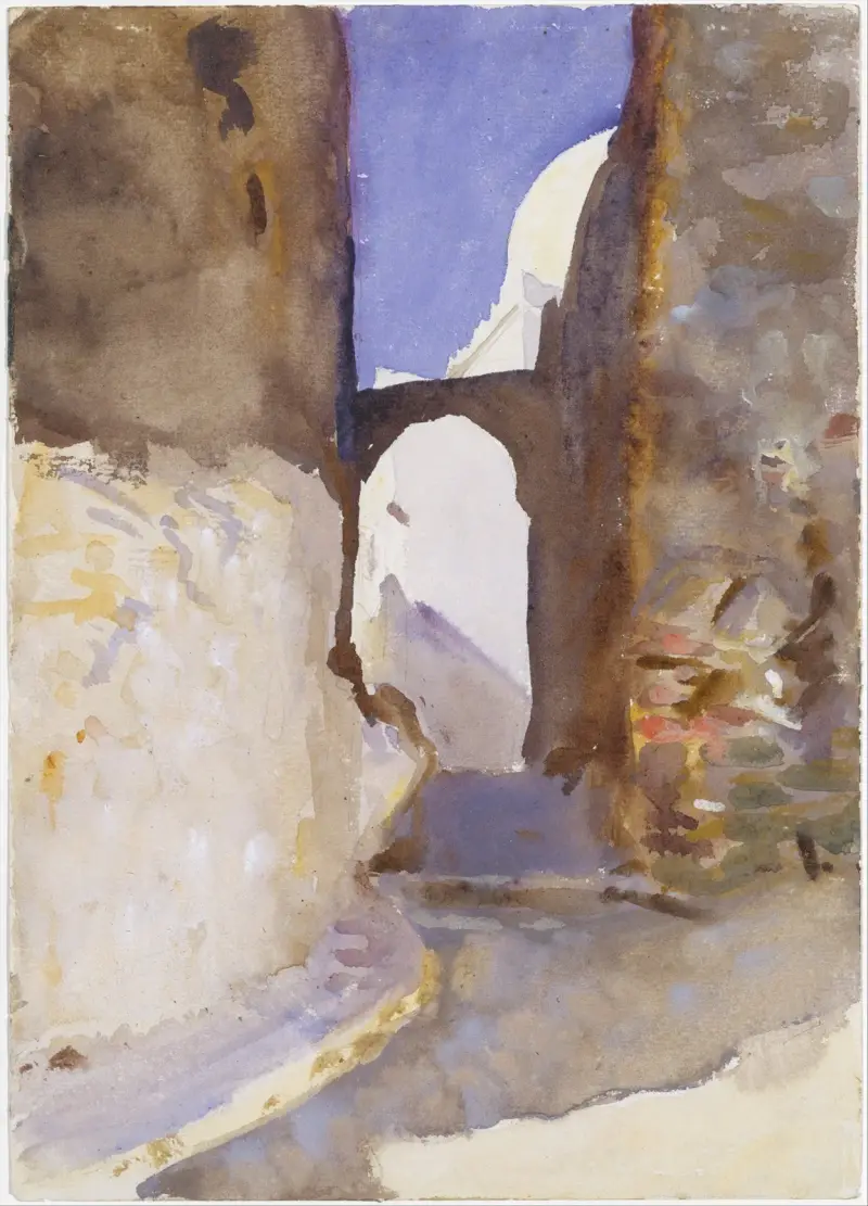 Straße in Tanger von John Singer Sargent