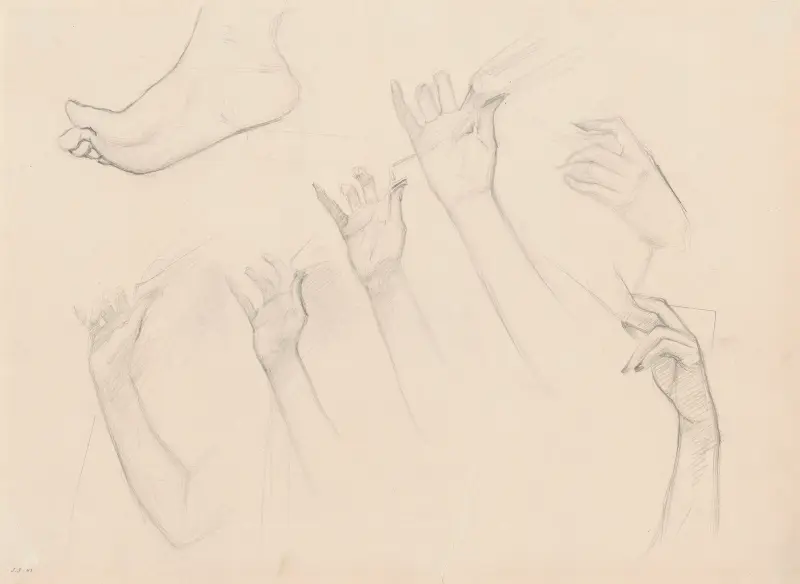 Studies for ‘Fumee d’Ambre Gris’ av John Singer Sargent