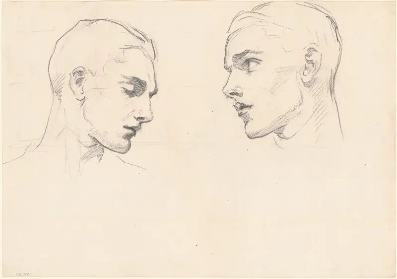 Studies of a Man’s Head av John Singer Sargent