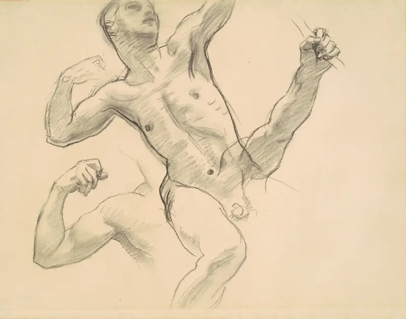 Studies of Achilles for ‘Chiron and Achilles’ av John Singer Sargent