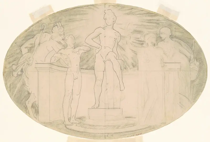 Studie für „Klassische und romantische Kunst“ von John Singer Sargent