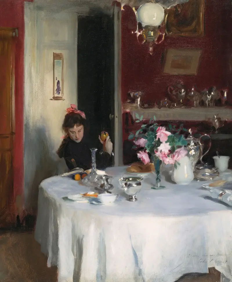 Snídaně, John Singer Sargent