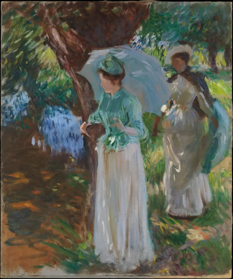 Two Girls with Parasols av John Singer Sargent