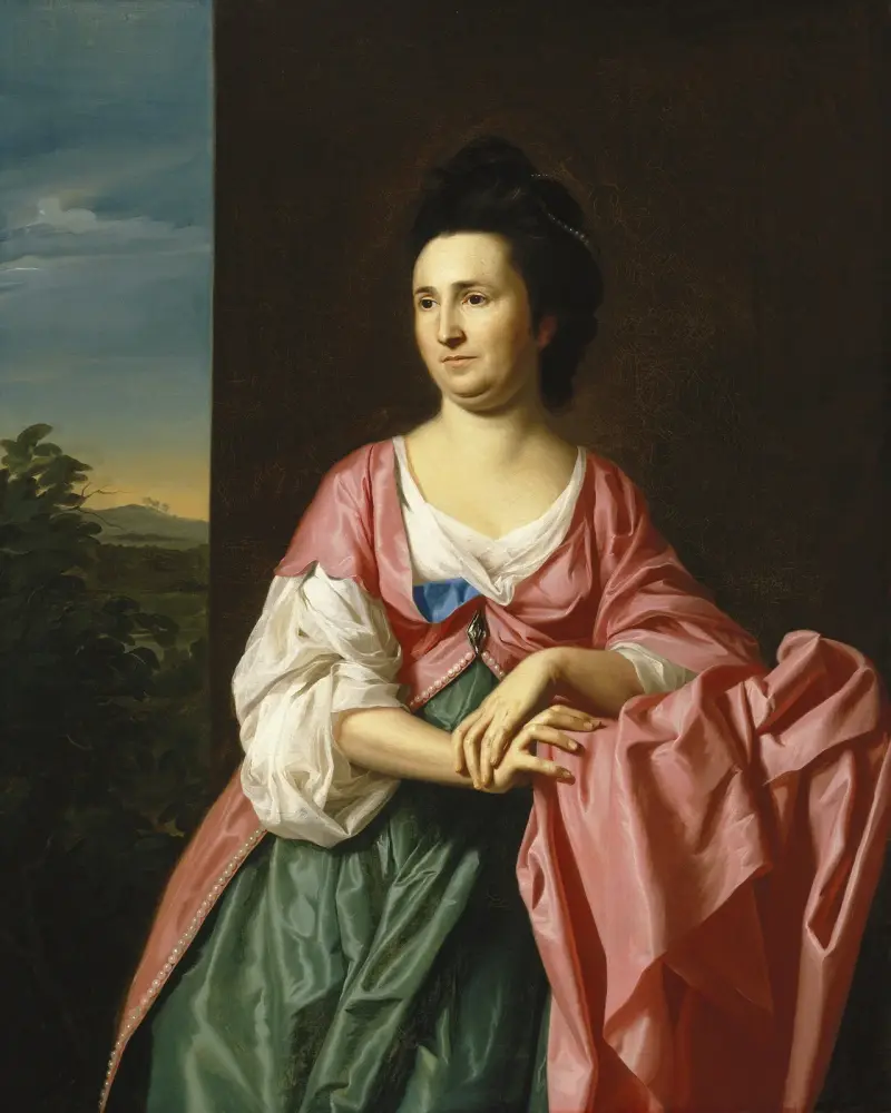 Mrs. Sylvester Gardiner, Née Abigail Pickman, Formerly Mrs. William Eppes av John Singleton Copley