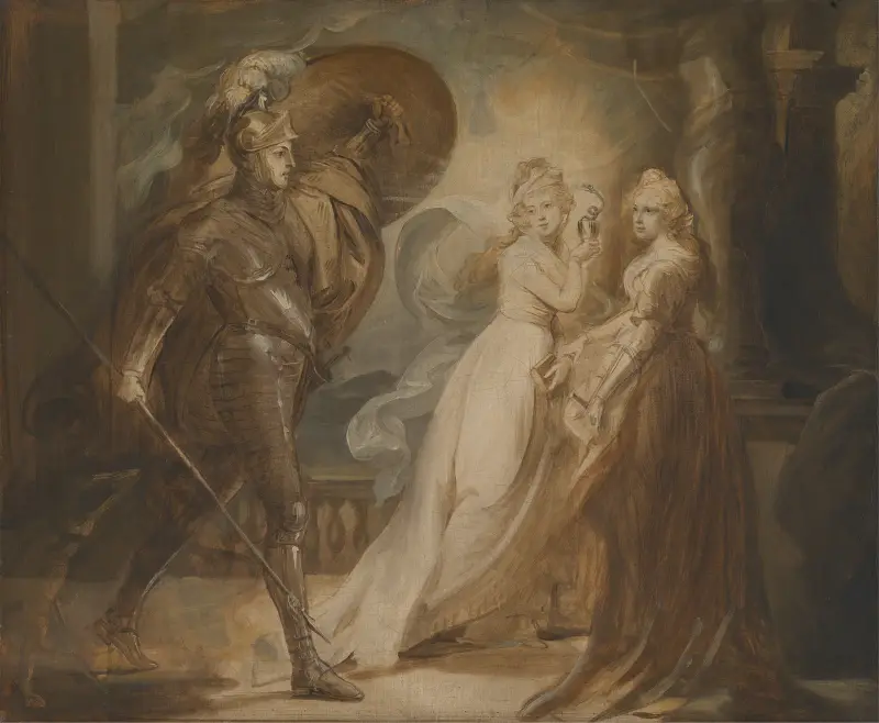 Studie k 'Rytíři Rudého kříže', John Singleton Copley