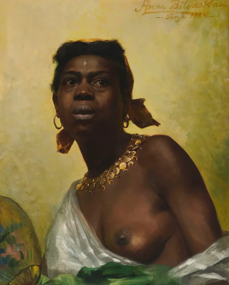 Black girl av Anna Bilińska-Bohdanowicz
