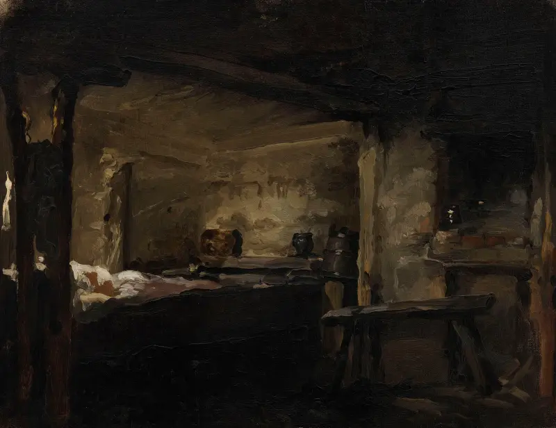 Interior of a Cottage av Anna Bilińska-Bohdanowicz