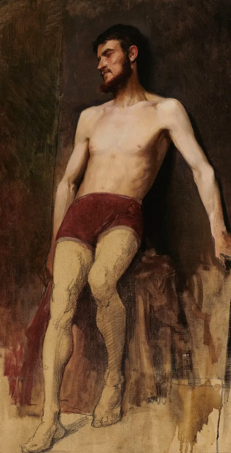 Study of a Male Nude, 1885 – nr 2 av Anna Bilińska-Bohdanowicz