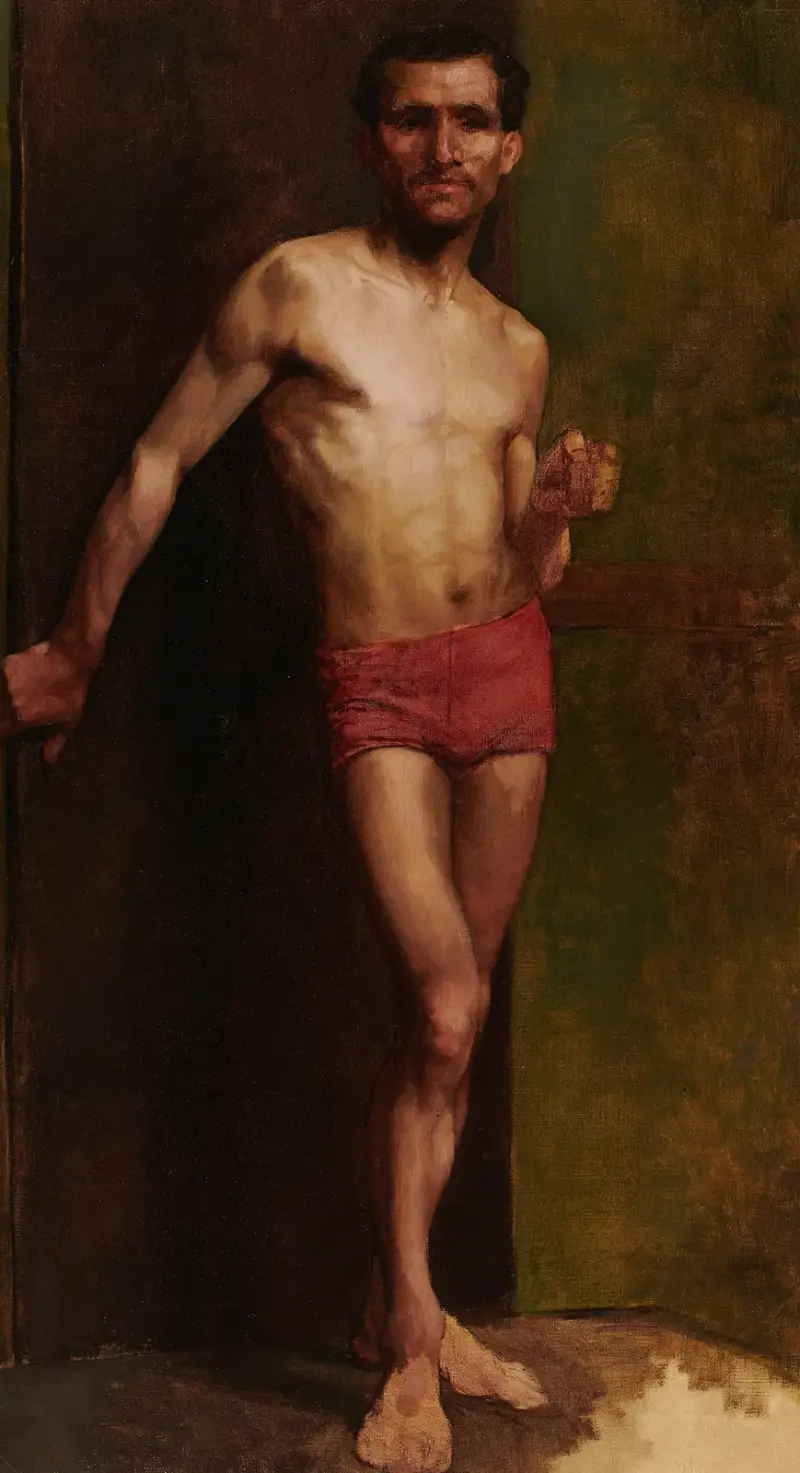 Study of a Male Nude, 1885 – nr 1 av Anna Bilińska-Bohdanowicz