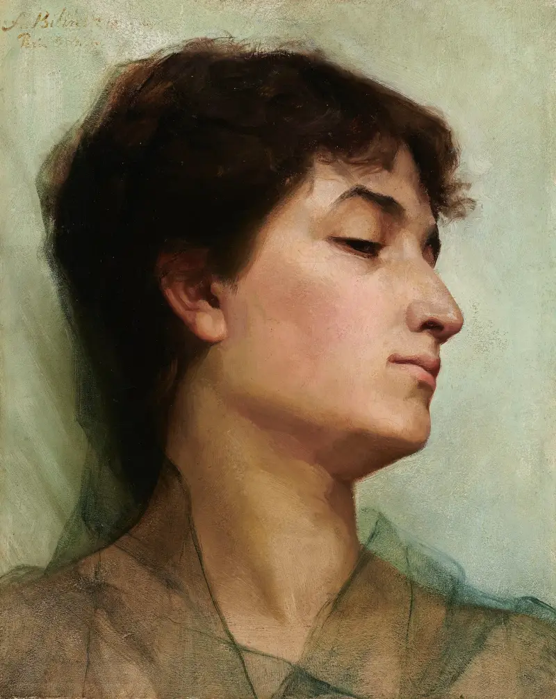 Study of a Woman’s Head av Anna Bilińska-Bohdanowicz