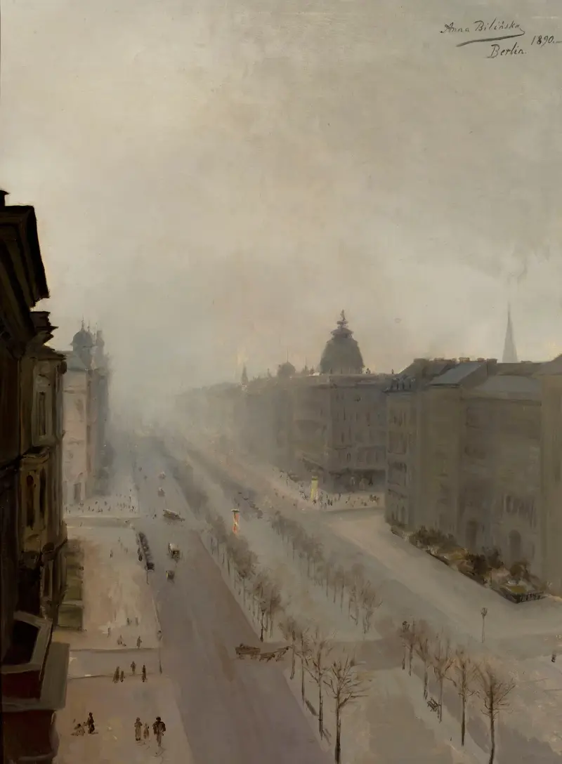 Unter den Linden Street in Berlin av Anna Bilińska-Bohdanowicz