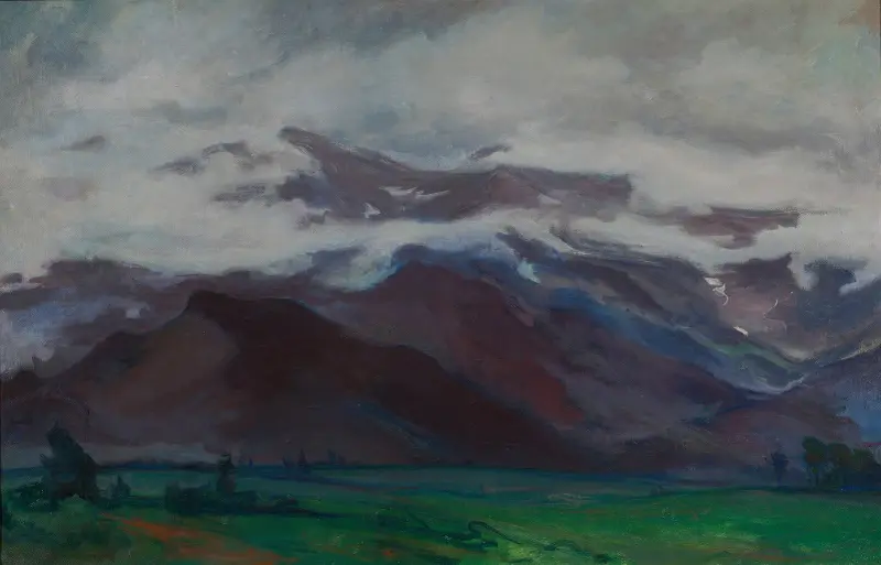 Wolken über der Ebene unterhalb der Tatra von Władysław Ślewiński