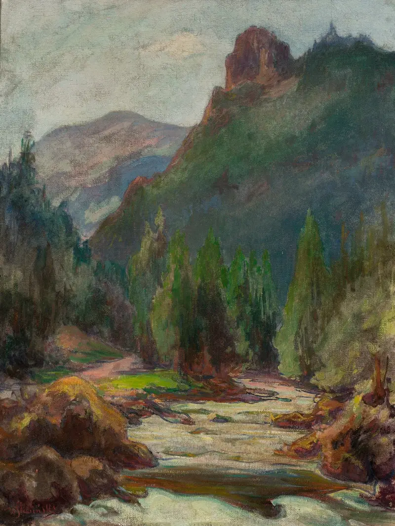 Berglandschaft, 1907 von Władysław Ślewiński