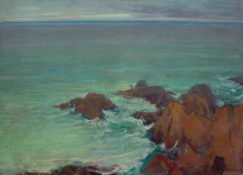 Meer in der Bretagne von Władysław Ślewiński