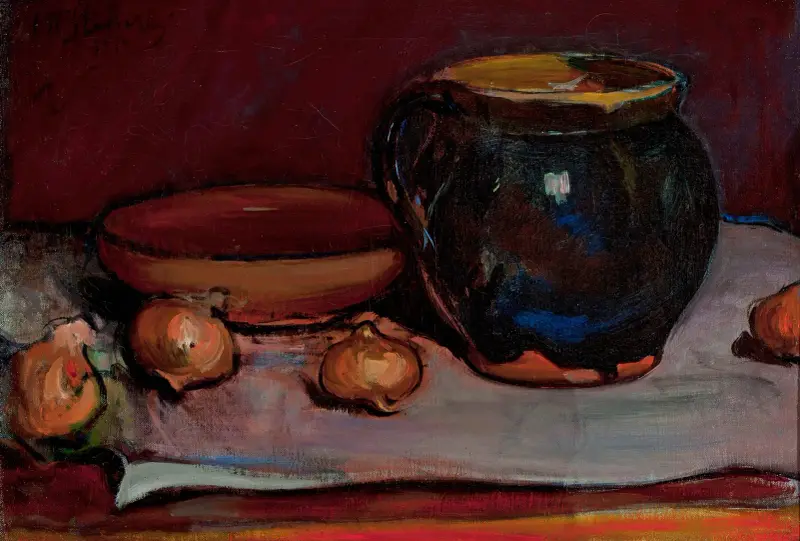 Stillleben mit Zwiebeln von Władysław Ślewiński