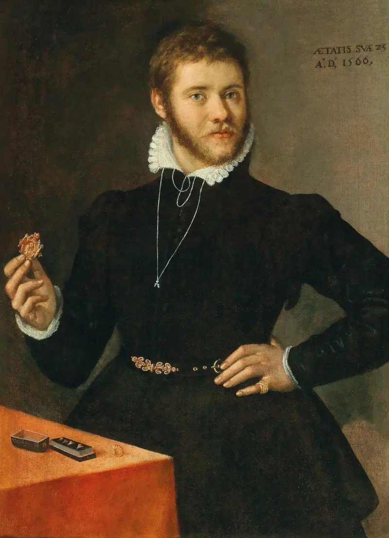 Portrait Of A Goldsmith av Sofonisba Anguissola