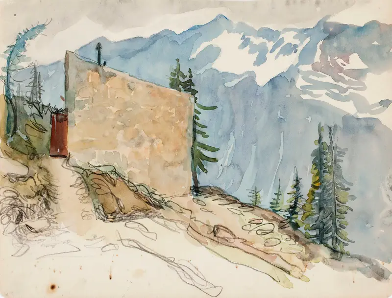 Landschaft aus Tirol von Venny Soldan-Brofeldt