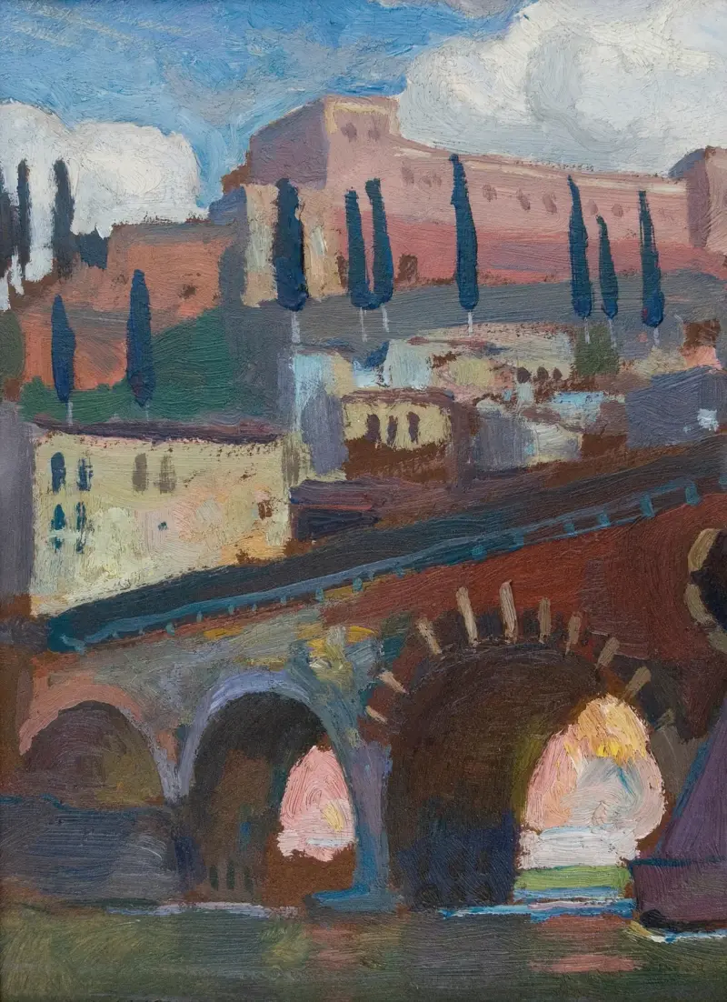 Fortress in Verona av Jan Stanisławski