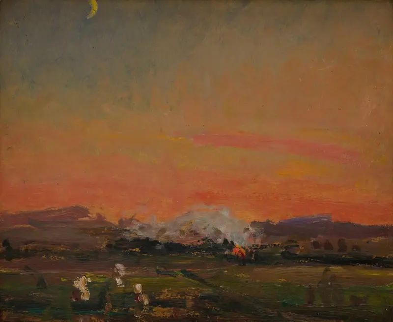 Na poli (Západ slunce na Ukrajině), Jan Stanisławski