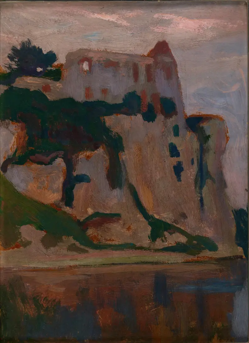 Tyniec im Morgengrauen von Jan Stanisławski