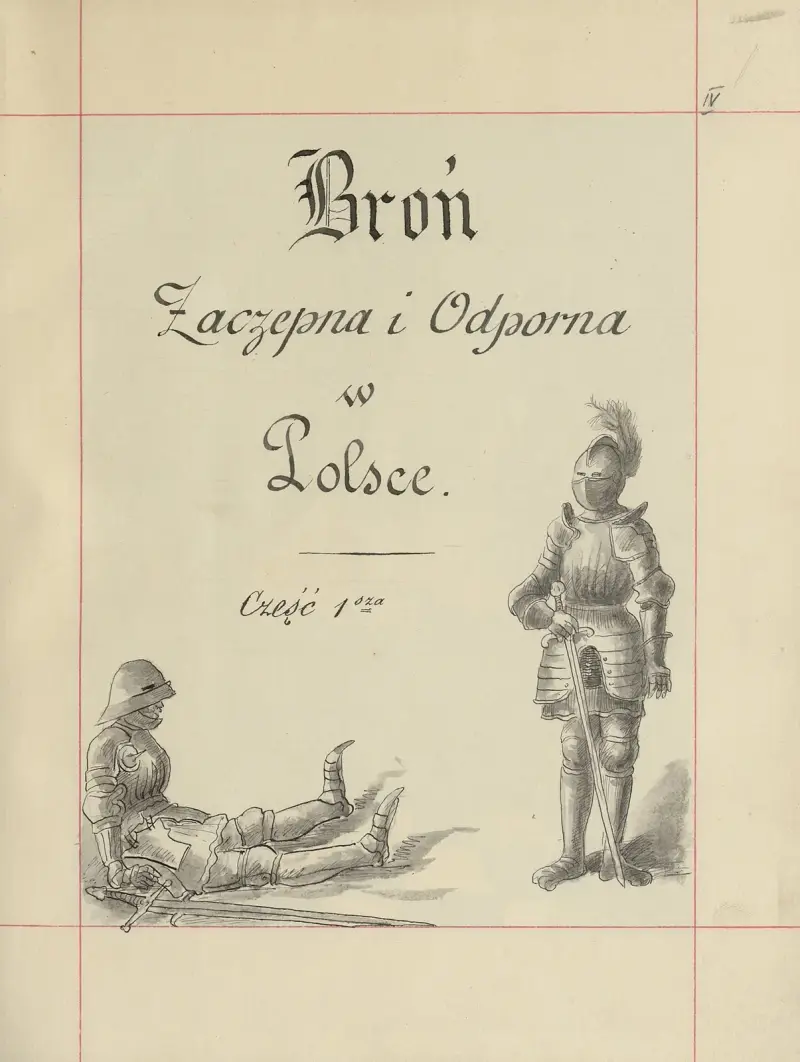 Angriffs- und Verteidigungswaffen in Polen. Bd. 1, Rüstungen und Rüstungsteile Pl. 001 von Boleslaw Starzyński