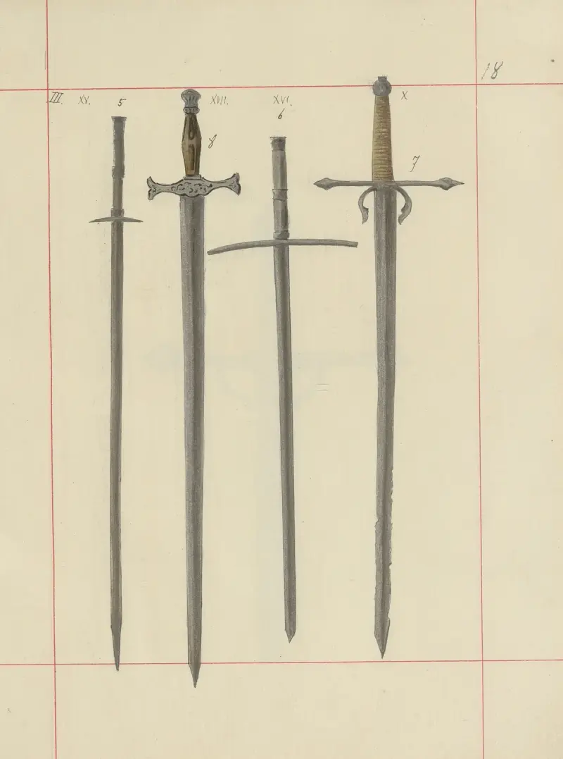 Angriffswaffen und Verteidigungswaffen in Polen. Bd. 1, Rüstungen und Rüstungsteile Taf. 016 von Boleslaw Starzyński