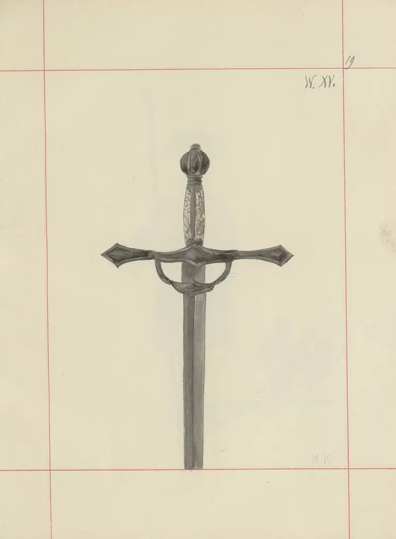 Angriffs- und Verteidigungswaffen in Polen. Bd. 1, Rüstungen und Waffenteile Pl. 017 von Boleslaw Starzyński