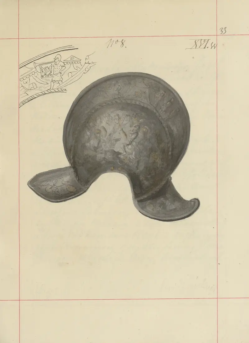 Angriffswaffen und Verteidigungswaffen in Polen. Bd. 1, Rüstungen und Waffenteile Pl.029 von Boleslaw Starzyński