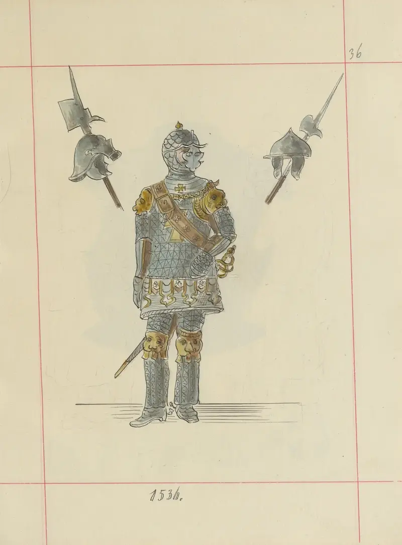 Angriffs- und Verteidigungswaffen in PolenBand 1, Rüstungen und Waffenteile Pl.031 von Boleslaw Starzyński