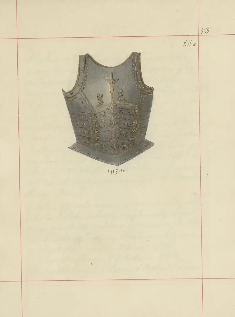 Angriffs- und Schutzwaffen in Polen. Bd. 1, Rüstungen und Waffenteile Pl. 045 von Boleslaw Starzyński