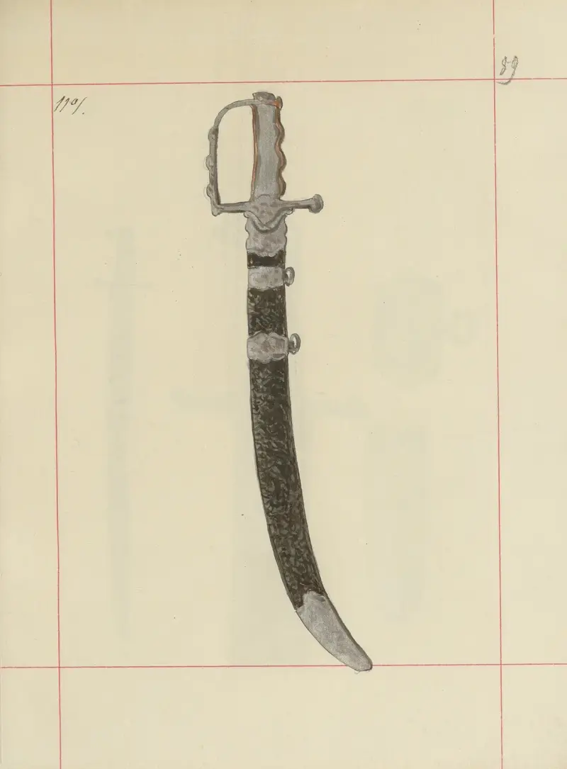 Angriffs- und Verteidigungswaffen in Polen. Bd. 1, Rüstungen und Waffenteile Pl. 069 von Boleslaw Starzyński
