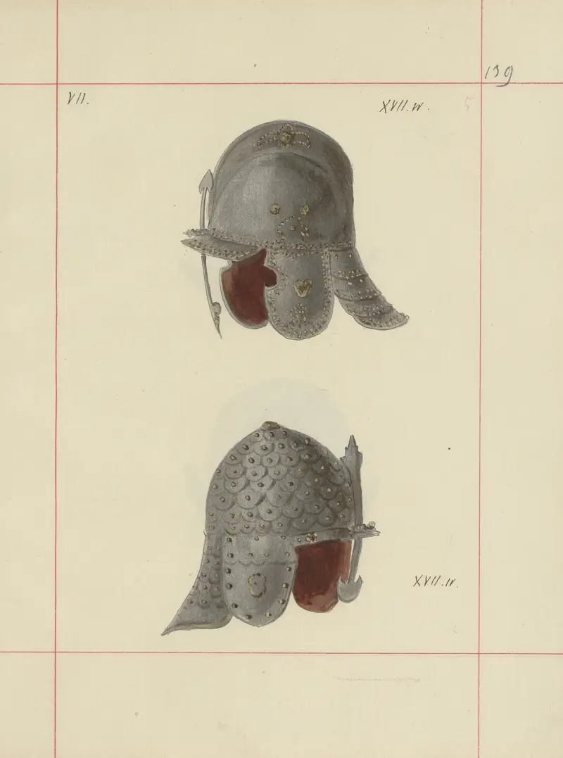 Angriffs- und Verteidigungswaffen in Polen. Bd. 1, Rüstungen und Rüstungsteile Taf. 106 von Boleslaw Starzyński