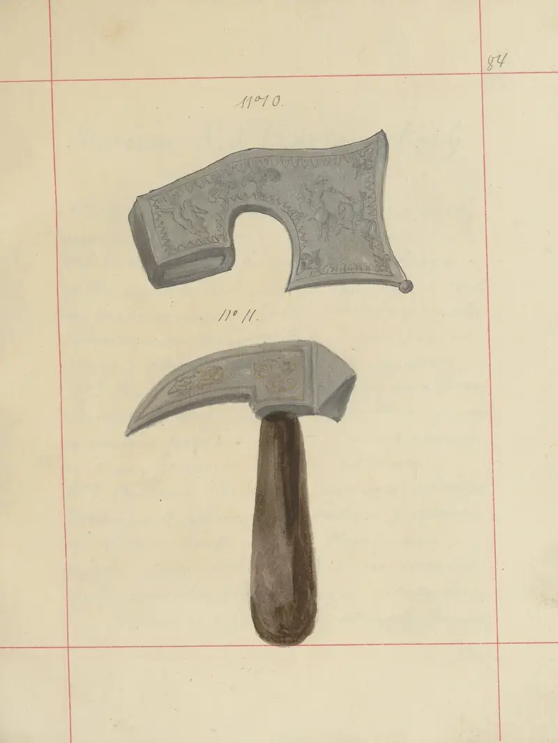 Angriffs- und Abwehrwaffen in Polen. Bd. 2, Rüstungen und Waffenteile Pl.068 von Boleslaw Starzyński