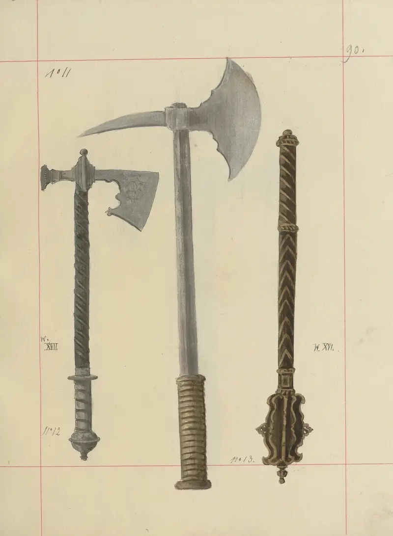 Angriffs- und Verteidigungswaffen in Polen. Bd. 2, Rüstungen und Ausrüstungsteile Taf. 072 von Boleslaw Starzyński