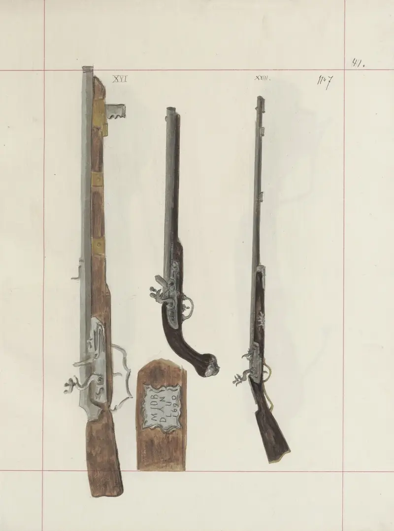 Broń zaczepna i odporna w Polsce. T. 3, Rynsztunki, broń palna, rzędy Pl.033, Boleslaw Starzyński