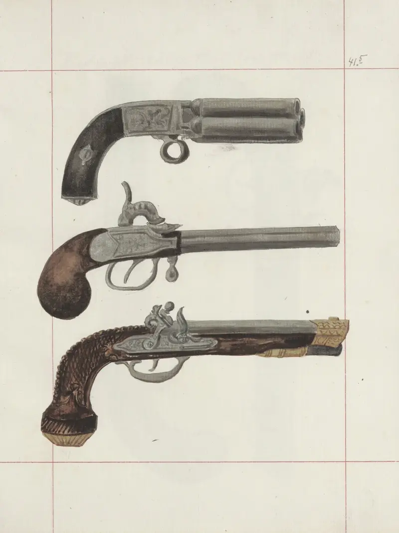Angriffs- und Verteidigungswaffen in Polen. Bd. 3, Rüstungen, Schusswaffen, Reitzeug Taf.037 von Boleslaw Starzyński