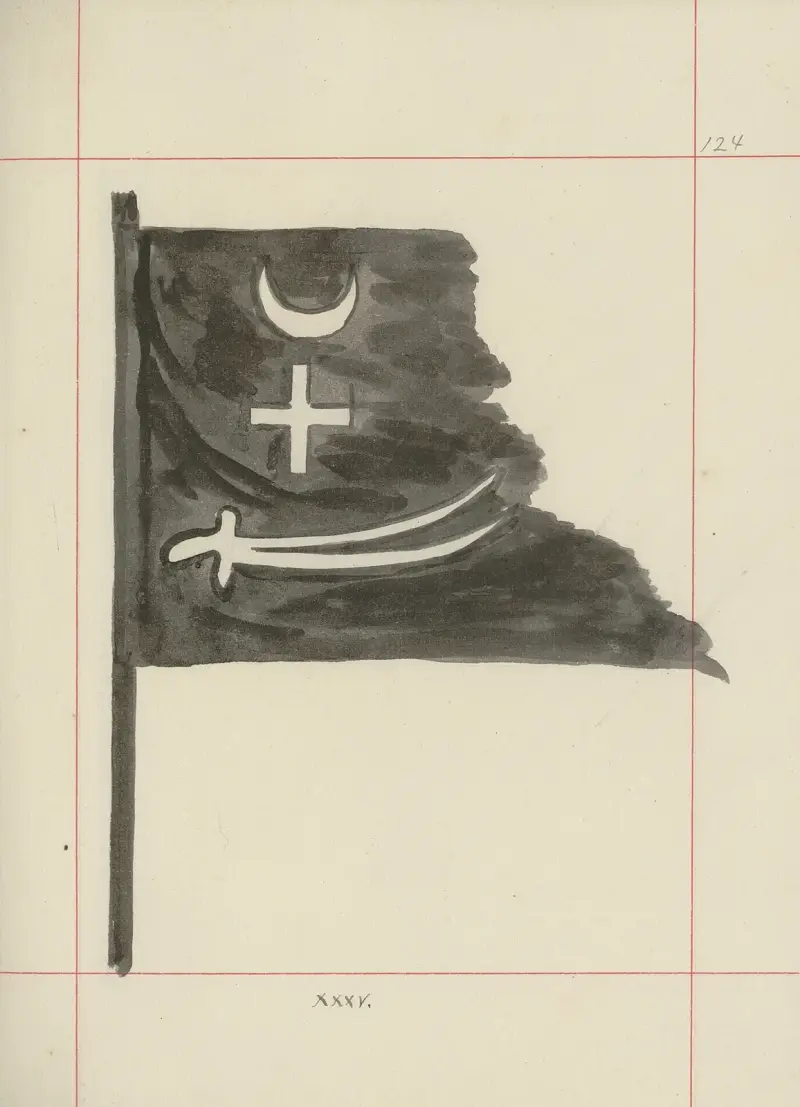 Angriffs- und Abwehrwaffen in Polen. Bd. 4, Schlichte Gürtel, Schmuck, Fahnen und Standarten Taf. 107 von Boleslaw Starzyński