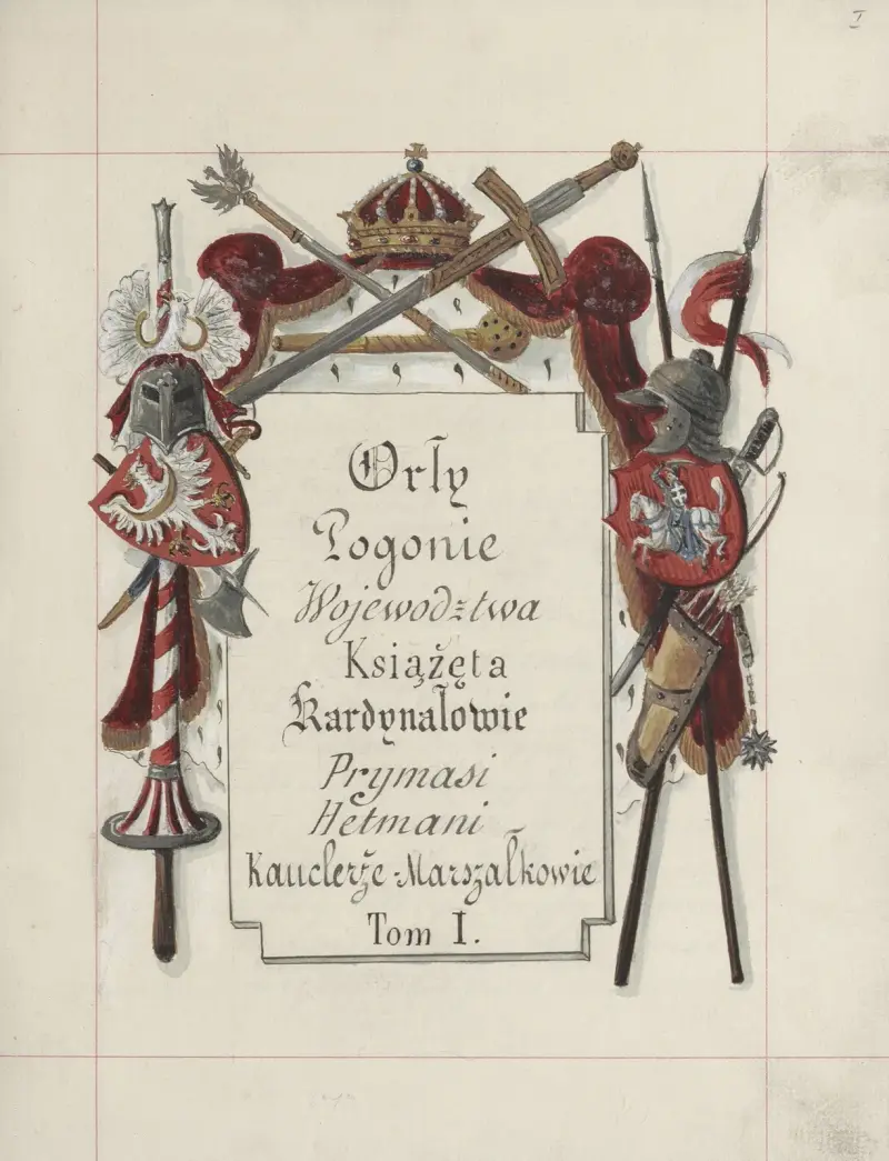 Wappen der Republik Polen und des Großfürstentums Litauen. T. 1 Taf. 001 von Boleslaw Starzyński