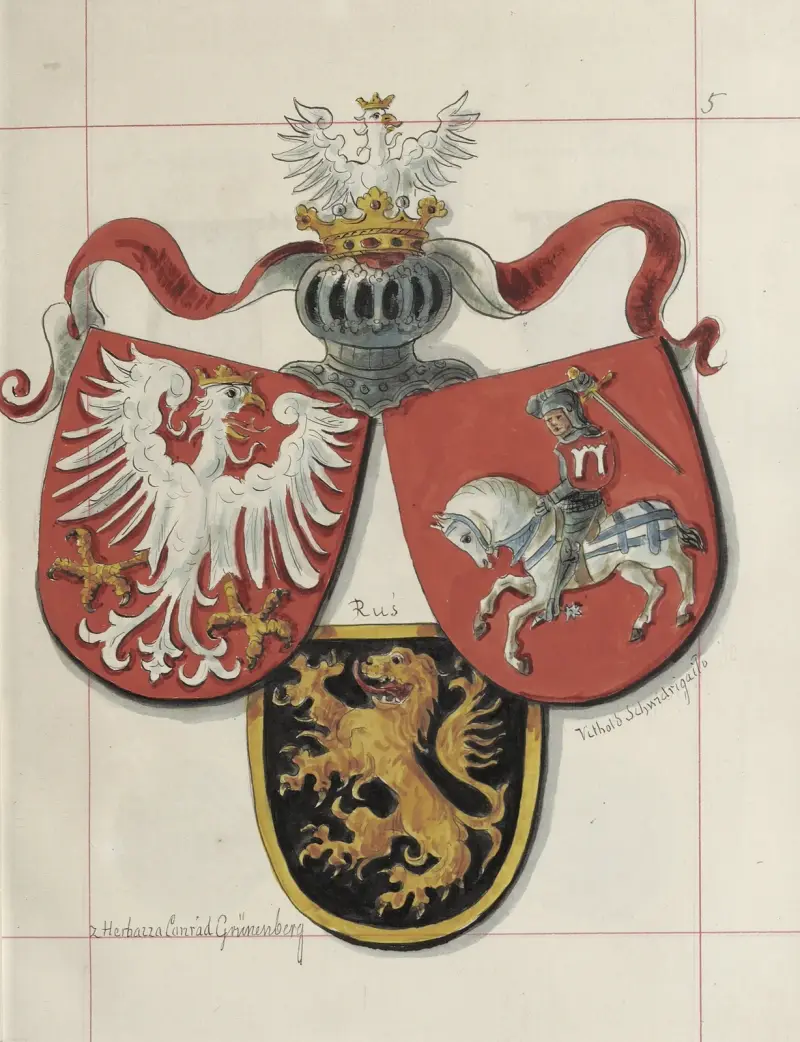 Herby Rzeczypospolitej Polskiej i W. X. Litewskiego. T. 1 Pl.007 av Boleslaw Starzyński