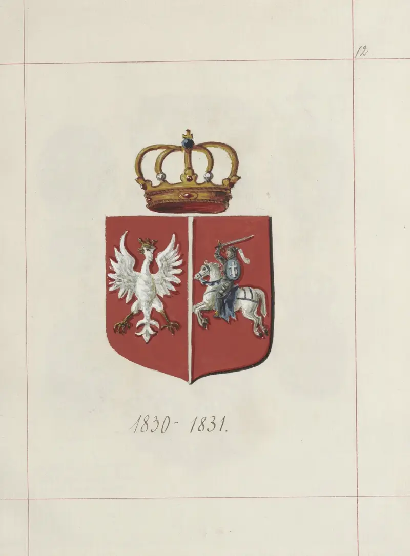 Wappen der Republik Polen und des Großfürstentums Litauen. Bd. 1 Taf. 014 von Boleslaw Starzyński